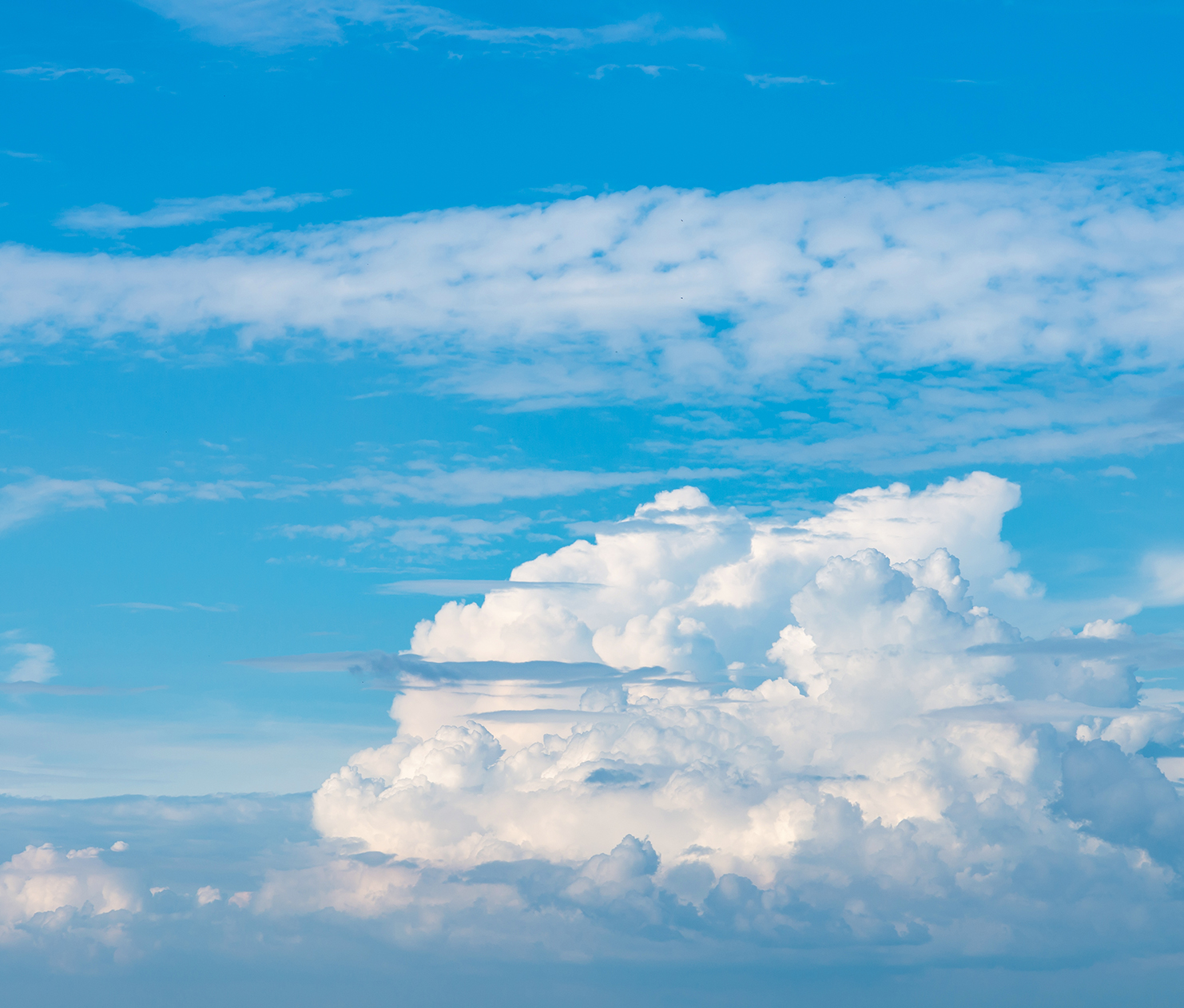 Couds on blue sky